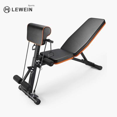 China Indoor Hot Selling Strength Training Fitness Equipment Fitness Equipment Bench Press Bench Barbell Foldable Bed for sale