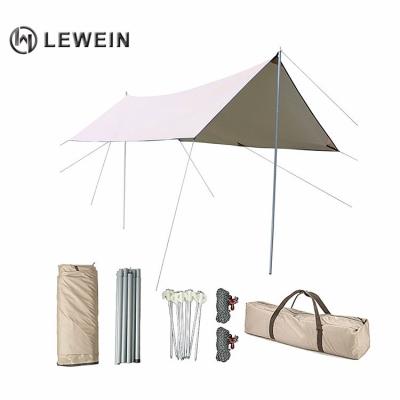 China Ultralight Waterproof Outdoor Shelter Top Shade Rain Sun Fly Waterpoof Roof Top Tent Canopy Aerial Tents For Events for sale