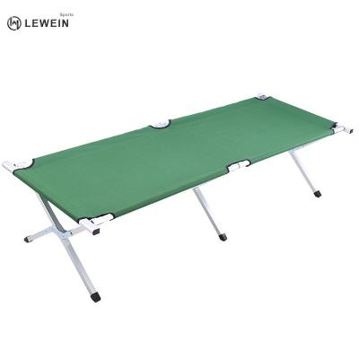 China Outdoor Camping Raising Easy Folding Single Bed Moving Military Camping Bed for sale