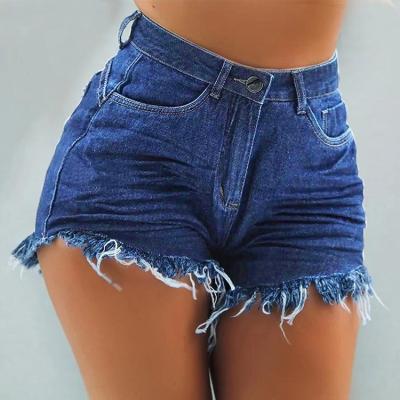 China Breathable Newest Design Summer Solid Colors Women High Waist Street Wear Denim Jean Shorts For Women Shorts for sale