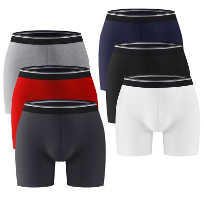 China Anti-Bacterial Hot Sale High Quality Underwear Cotton Shorts Breathable Solid Men'S Briefs Boxers For Men for sale