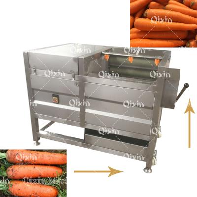 China High Efficiency Easy Operate Industrial Brush Sweet Potato Washing And Peeling Machine for sale