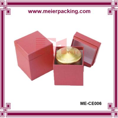 China Exclusive custom made sturdy Paper candle packaing box with silvery hot stamping for sale