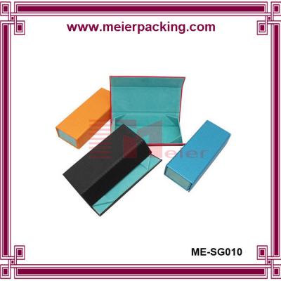 China Manufacture Sell colorful texture Paper flat folding Packaging Sunglass Boxes from Zhangshan for sale