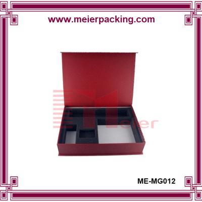 China Textured cardboard cheap paper boxes with sponge and magent for USB Disk wholesale for sale