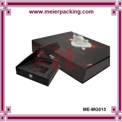 China Hight Quality Matte black Gift Paper Wrapper magnetic  Box with EVA for measuring instrument for sale