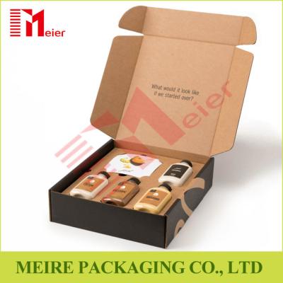 China New Fashion Printing kraft paper box for cosmetic bottle Packaging Box with kraft holder for sale