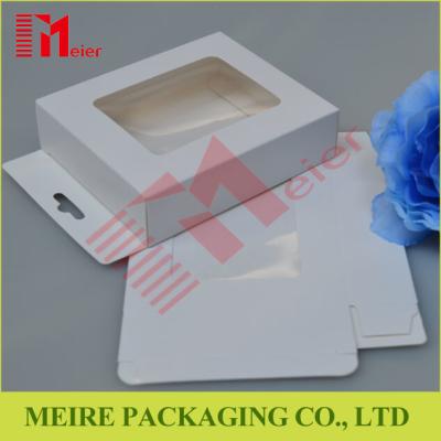 China Wholesale cheap white paper box no printing with clear window free for USB packaging for sale