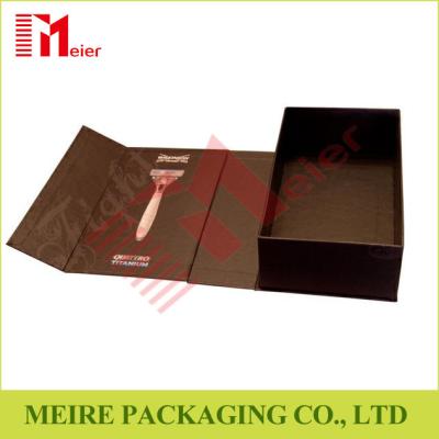 China Brown color printing shaving razor paper packaging box wholesale Razor paper box for sale