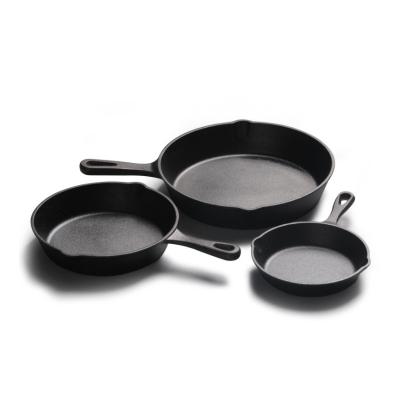 China Viable Classic Frying Pan Set Cast Iron Skillet for sale