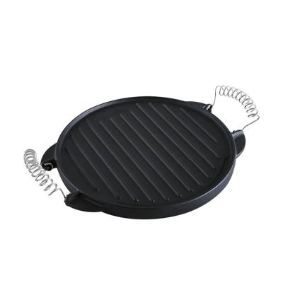 China Sustainable cast iron round reversible, Plancha grill plate for sale