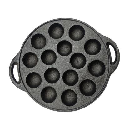 China Sustainable Hot Selling Takoyaki Filter 15 Hole Pre-Seasoned Mold for sale