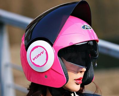 China ABS 2020 new model open face helmet hnj helmet bps cartification with double visor for sale