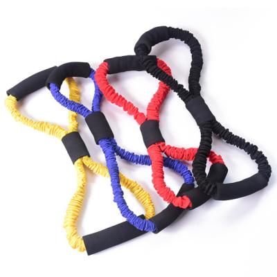 China Exercise Resistance Bands Colorful Tubes Fitness Colorful Tubes Yoga Exercise Pull Rope Resistance Band Elastic Pull Rope for sale