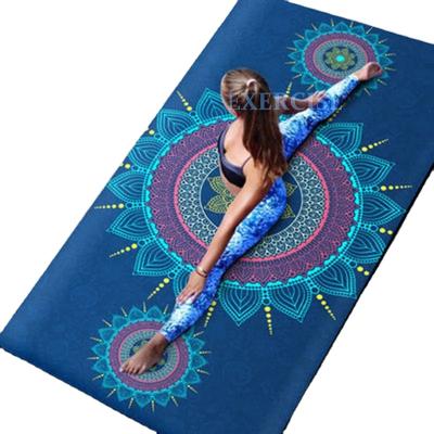 China Large Size Non-slip Meditation Mat Workout Exercise Mat Cushion Gym Pilates Mat Suede Quick Drying Fitness Yoga TPE/Suede for sale