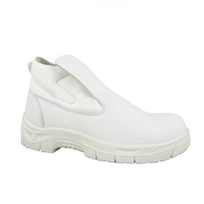 China Anti-Static ESD Medical Safety Shoes White Genuine Leather Hospital Operating Room Work Shoes For Chef Kitchen for sale