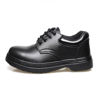 China Microfiber Oil Water Resistant Steel Toe Chef Safety Leather Shoes Black, Home Kitchen Safety Shoes, Kitchen Shoes For Worker RH119 for sale