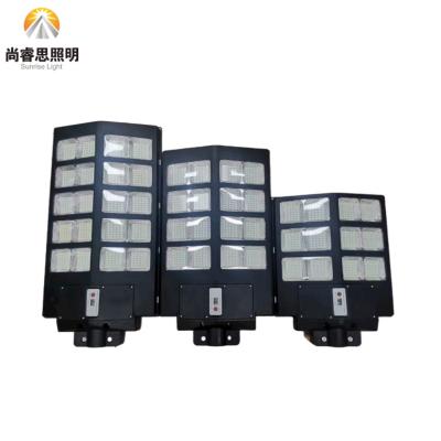 China ROAD high lumen solar LED street light all in one integrate 100W 200W 300W factory price auto light from dark to dawn for sale