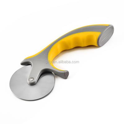 China 2021 Sustainable New Designed Stainless Steel Pizza Cutter Ultra Sharp Innovation Stand Up Pizza Cutter for sale