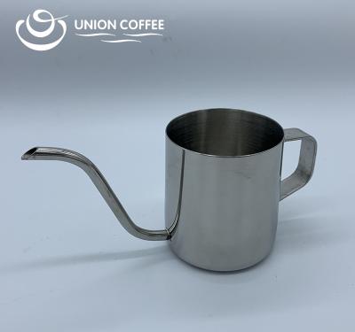 China Sustainable Kitchen Accessories Dripper 304 Stainless Steel Coffee Spill Over Gooseneck Kettle for sale