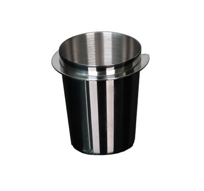 China 58mm Stainless Steel Sniff Cup Powder Viable Feeder Dosing Cup Coffee For Espresso Coffee Tamper Dosing for sale