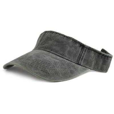 China Wholesale Character Sun Hat Summer Men Women Washed Distressed Running Visor Hats for sale