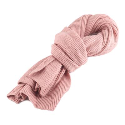 China New Design Factory Price Acrylic Cashmere Feel Women Acrylic Scarf Men Long Knitted Warm Scarf for sale