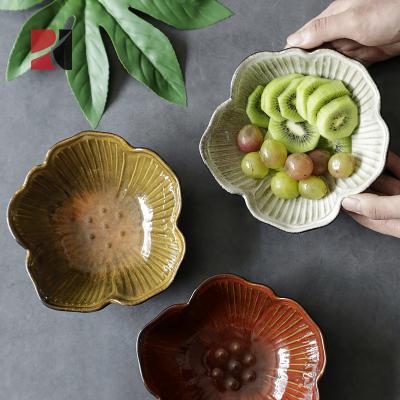 China Irregular FlowerShaped Ceramic Kitchenware Set Sustainable Creative for sale