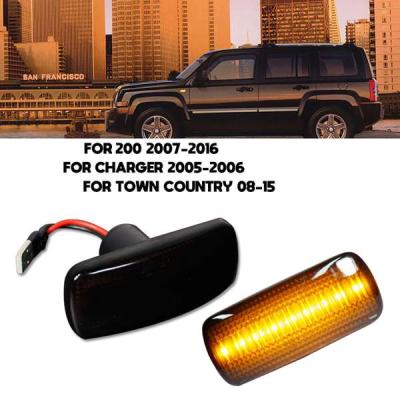 China PC+ABS+LED 2Pcs Led Dynamic Side Marker Turn Signal Light Flash Repeater Light For Chrysler 300C Sebring Dodge Caliber Lancia Nitro Flavia for sale