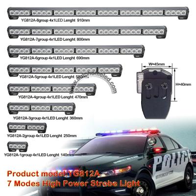 China Medical /Engineering /Rescue/ Off-Road Barrier/Police-Car/Rescue LED Strobe Amber Warning Light Bar With Magnetic For Emergency /Engineering /Rescue/ Barrier Off-Road Vehicle 4.9in 35inch for sale