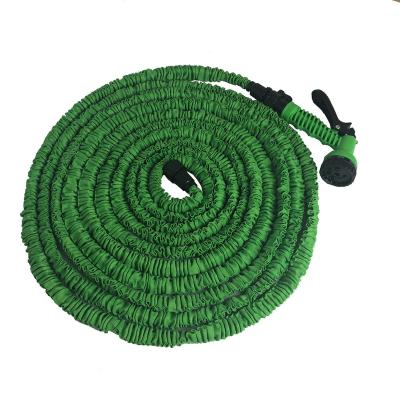 China Professional Factory Polyester Webbing Flexible Layflat Garden Hoses With 7 Function Spray Nozzle for sale