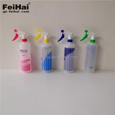 China Garden New Design High Quality Porcelain Made Chemical Resistant Hand Trigger Sprayer With Dilution Ratio Bottle for sale