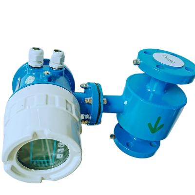 China LCD Digital Display Flow Meter Industrial Intelligent Sewage Electromagnetic Flow Meter LY-LDE for sale