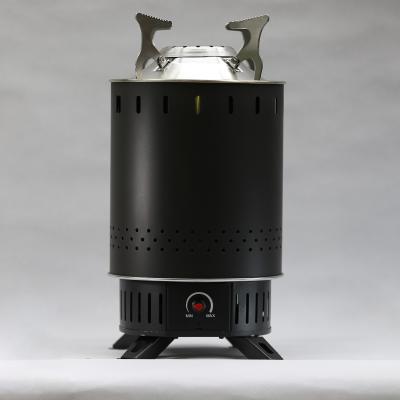 China SUS 304 Car Mounted Biomass Camp Stove For Outdoor Camp Stove Pyrolyzer Stove Stainless Steel Multifuel Biomass Combustion Reactor for sale