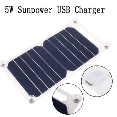 China 26*14 Camping Portable Small USB Charger Solar Panel For Outdoor Outdoor Camping Using 5W Mini Solar Panel Panel Dish for sale