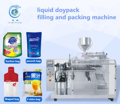 China Van de de Verpakkingsmachine van de yoghurt Stand-Up Zak van de de Sojaboonmelk van de de Verpakkingsmachine Machine van het Fruitjuice zipper bag automatic packaging Te koop