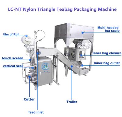 China Nylon van het de Theesachet van Driehoeksrose flower teabag packaging machine de Verpakkingsmachine Te koop