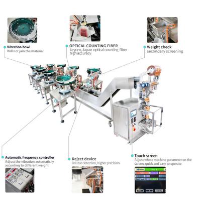 Chine Vis de cachetage de sachet en plastique comptant la machine de conditionnement d'attache de boulons de machine à emballer à vendre