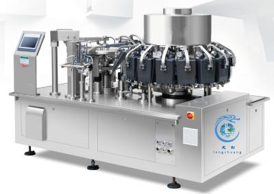 China Máquina de embalaje automática de alta velocidad de polvo de té de salud 4 lados de sellado con cremallera Bolsas de pie Máquina de embalaje de bolsas de bolsillo en venta