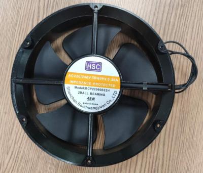 China 220V AC 220V High Circulation Air Ventilation Fan Metal Frame 200x200X60mm Double Ball Bearing Fan for sale