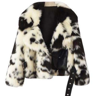 China New Style Insist Faux Fox Fur Coat Women Fox Fur Women's Chic Hot Sale Winter Ditch Coat Anti-Shrink for sale