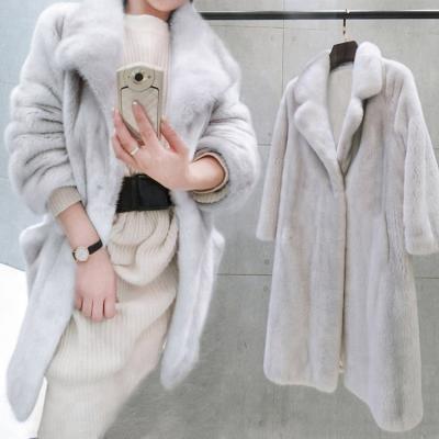 China 2018 Winter Faux Anti-Shrink Mink Fur Coat Long Fur Coat Women's Clothing Tracksuit Tops for sale