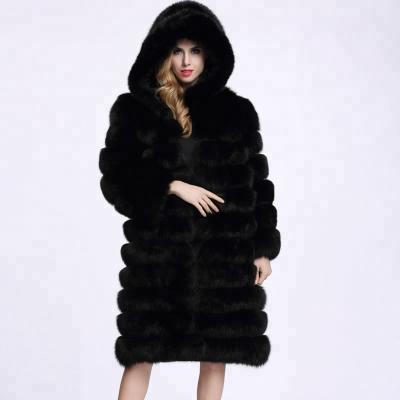 China Fake&Artificial Anti-Shrink Fur Women Wholesaler Coat &Parka Long Coat Jacket In Winter Autumn for sale