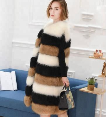 China Breathable Wholesaler Plus Size Fur Fox Invest Waistcoat&Vest For Lady Women Color Block for sale