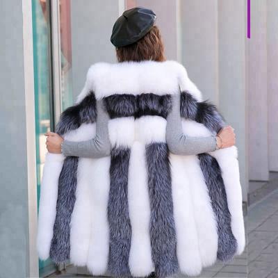 China Breathable Chinchilla Long Mink Winter Fur Vest & Waistcoat For Lady Women Plus Size for sale