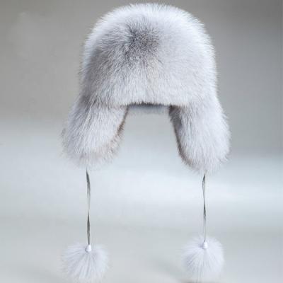 China COMMON High Quality Faux Fur Style Solid Color Hats Earflap Hat Women Winter Warm Fur Hat for sale