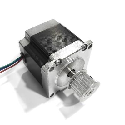 China New version high torque low temperature high rise torque with pulley 42STH33-1 1.8 degree adjust 42mm nema17//2 phase hybrid stepper motor for sale