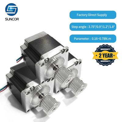 China China Hot Sale 42mm High Torque 2 Phase Hybrid Stepper Motor Factory NEMA17 With Pulley for sale