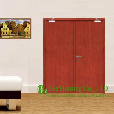 China 30/60/90 Wooden Fire Retardant Door For Commercial Building, With Hinge, Lock, Door Closer for sale