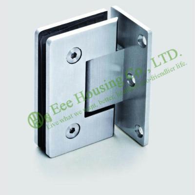 China High Quality 90 degree Stainless Steel shower clamp,shower hinge,glass clamp,Satin finish for sale